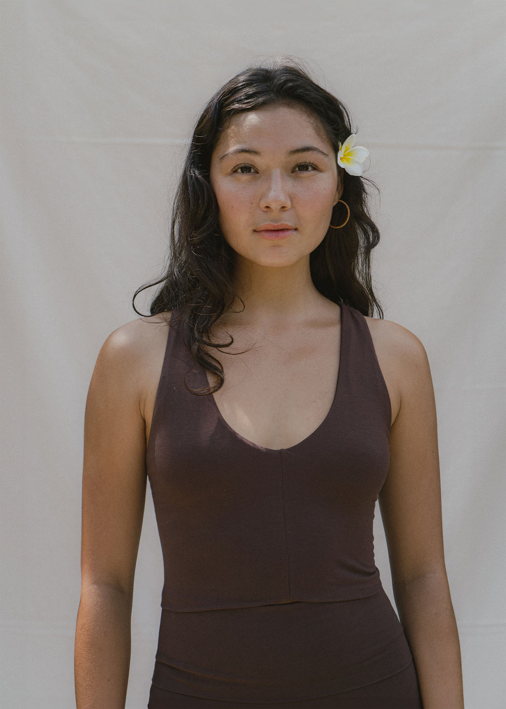 Yuki is wearing size XS. Height 163cm (5.3”) Bust 85cm (33.6”), Waist 69cm (27.2”) | Size XS