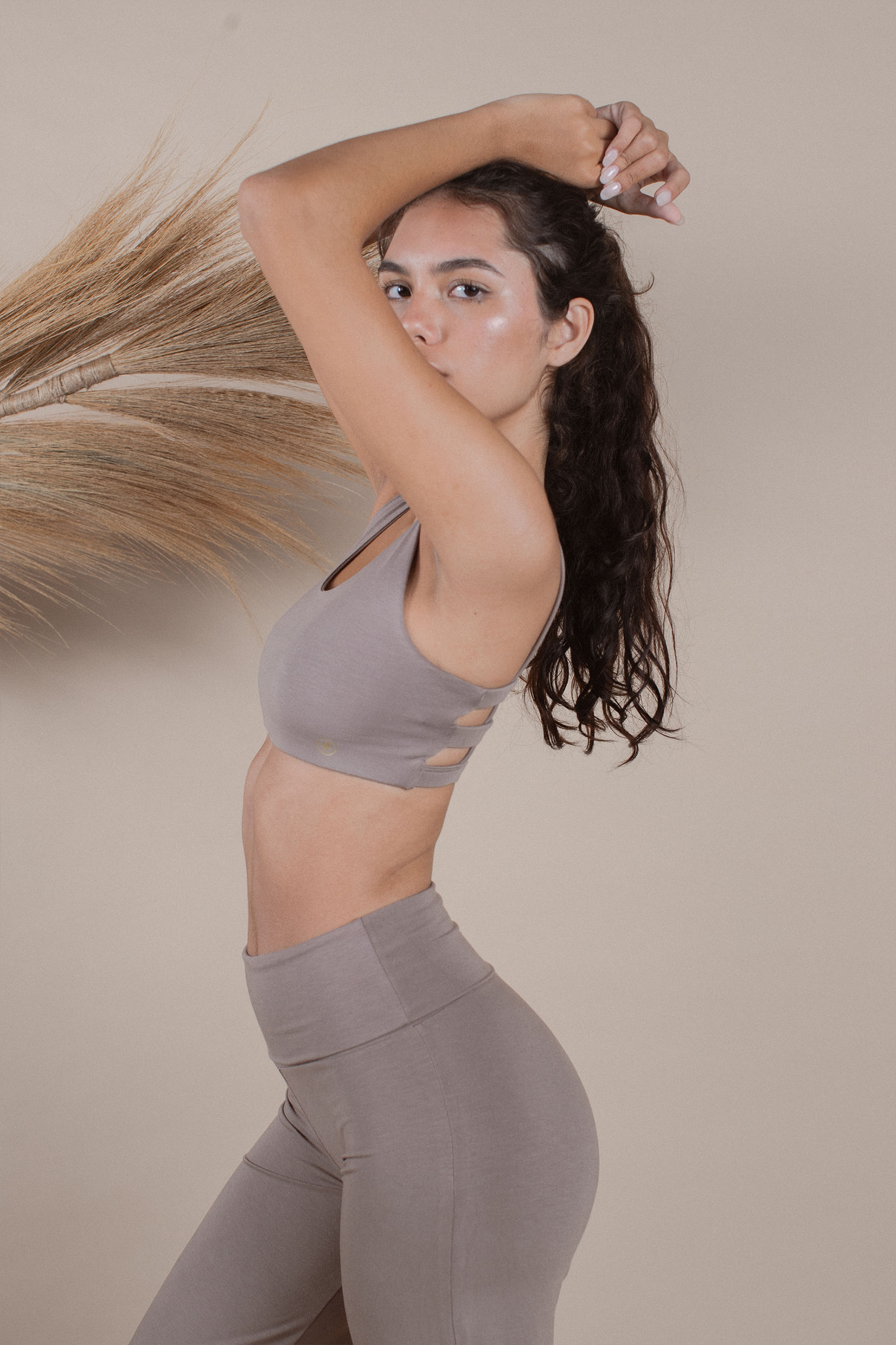 Aliya is wearing size S. Bust: 75cm (29.5”), Waist 58cm(22.8”), Height 168cm(5.5”) | Size S