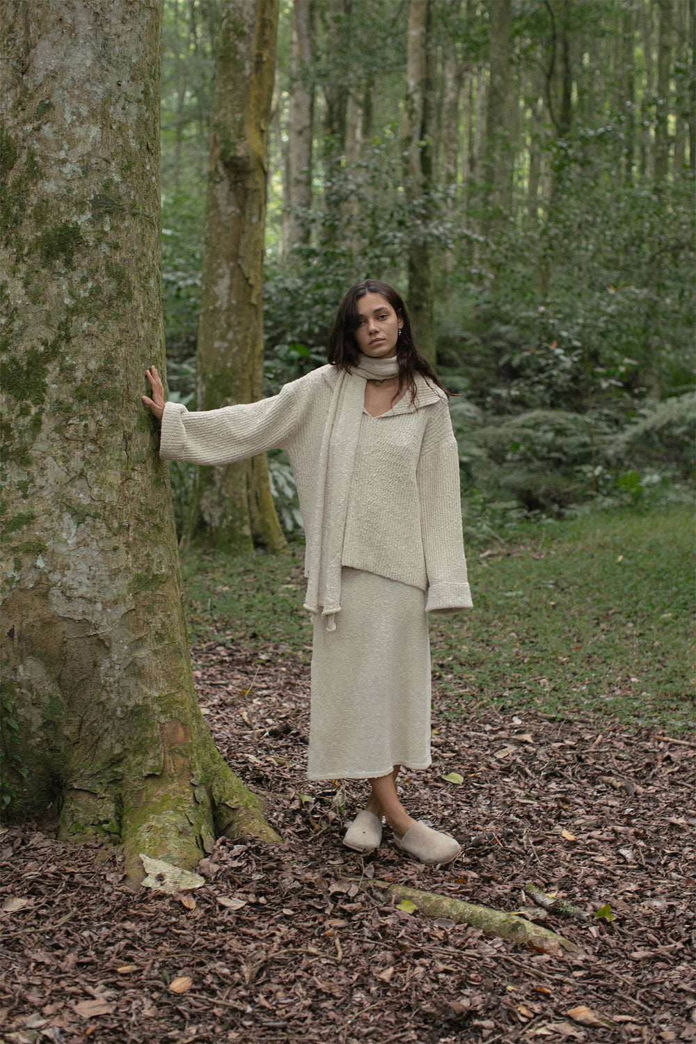 Jasmine is wearing size XS/S. Waist 61cm(24”), Hips 90cm(35.4”), Height 166cm(5.5”) | Size XS/S