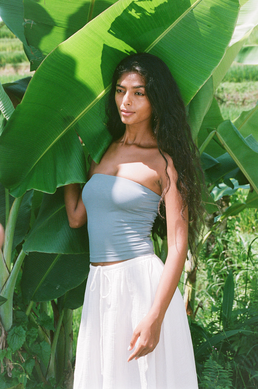 Kavita is wearing an XXS/XS on Bottom and XS on Top , Bust 74cm (29”), Waist 60cm (23.6”), Hips 90cm (35.4”), Height 167cm (5.5”) | Size XS