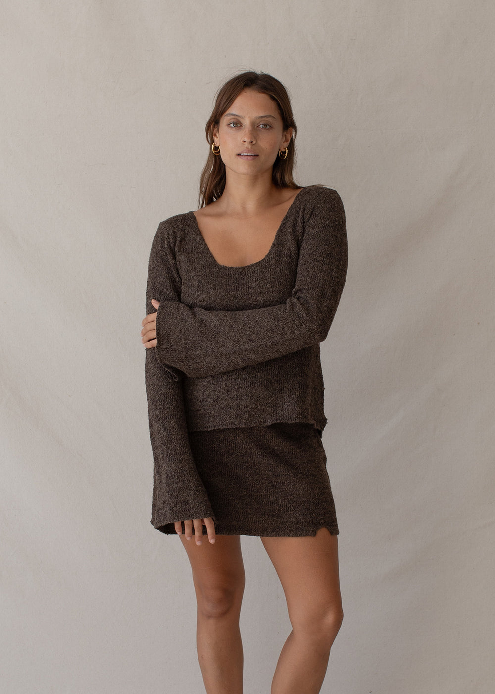 Amber wears size XS/S. Height 160cm (5.2”), Bust 83cm (32.7”), Waist 72cm (28.3”), Hips 87cm (34.2”) | Size XS/S