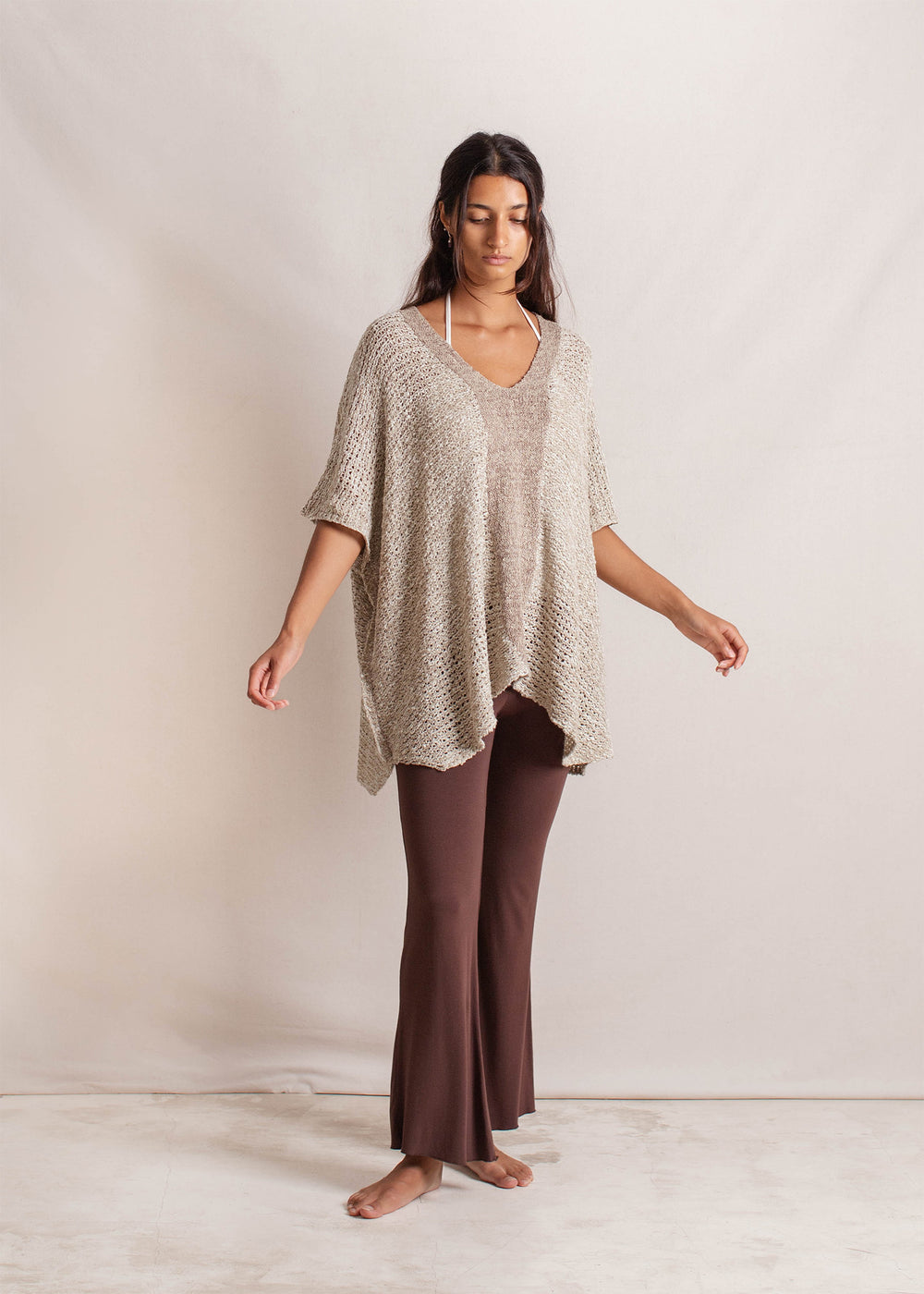 Tara usually wears size S, Bust 86cm (33.8”), Waist 60cm (23.6”), Hips 89cm (35”),  Height 175cm (5.7”) | One Size