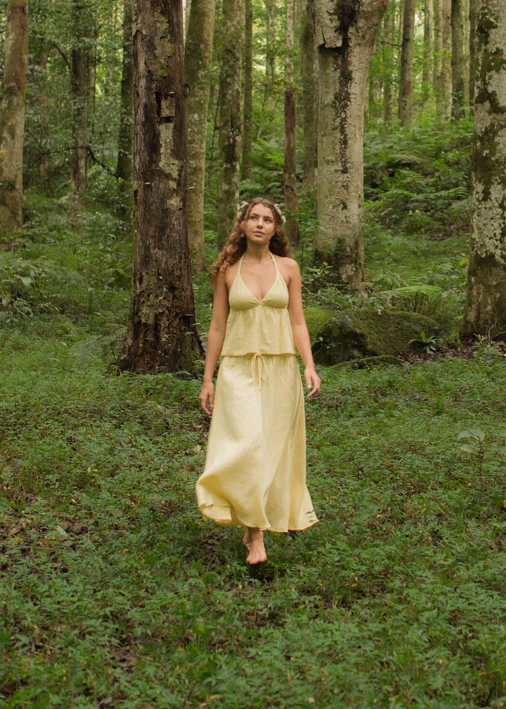 Lucy is wearing size XS/S. Waist: 57cm(22.4”), Hips: 96cm(37.8”), Height 170cm(5.6”). | Size XS/S