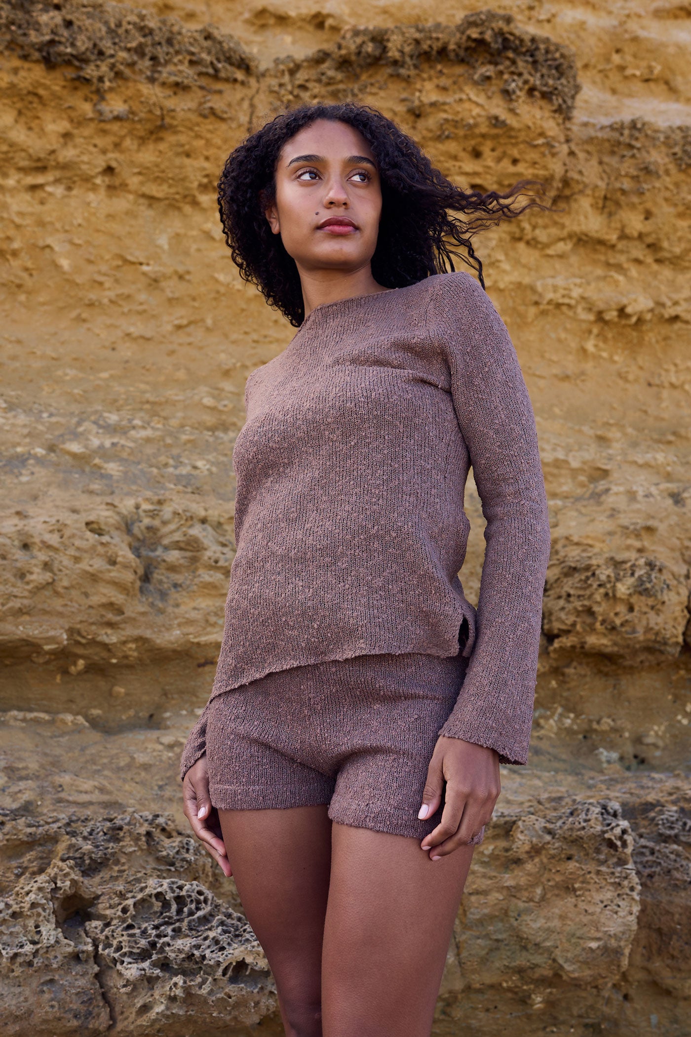 Mae is wearing M/L. Bust 89cm (35”), Waist 66cm (25.9”), Hips 103cm (40.5”), Height 175cm (5.7”) | Size M/L