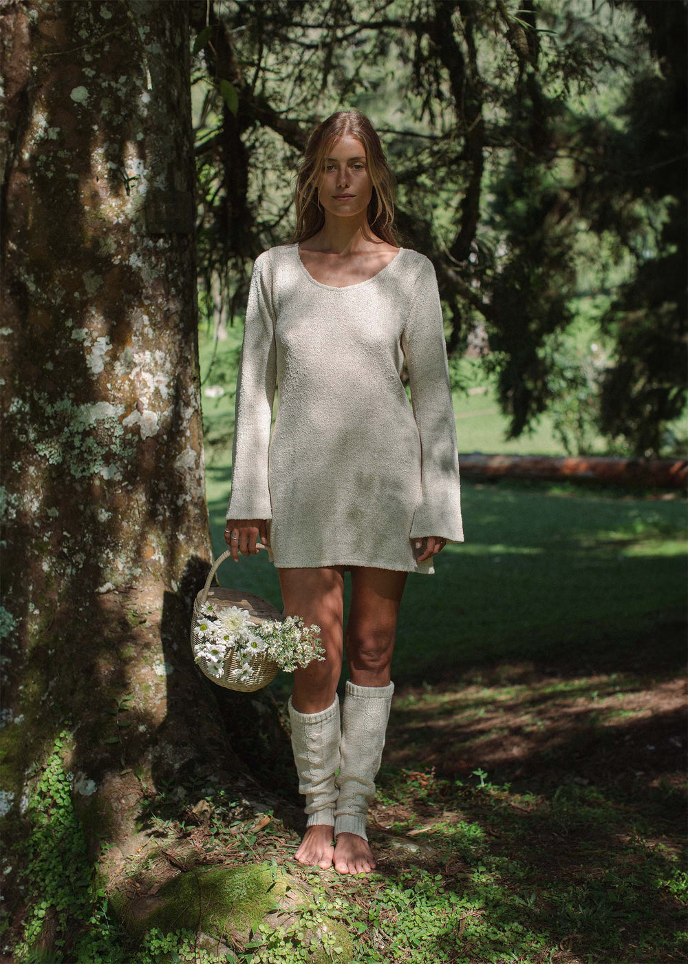 Andrea is wearing size XS/S. Bust 80cm (31.5”), Waist 69cm (27.2”), Hips 94cm(37”), Height 175cm(5.7”) | Size XS/S