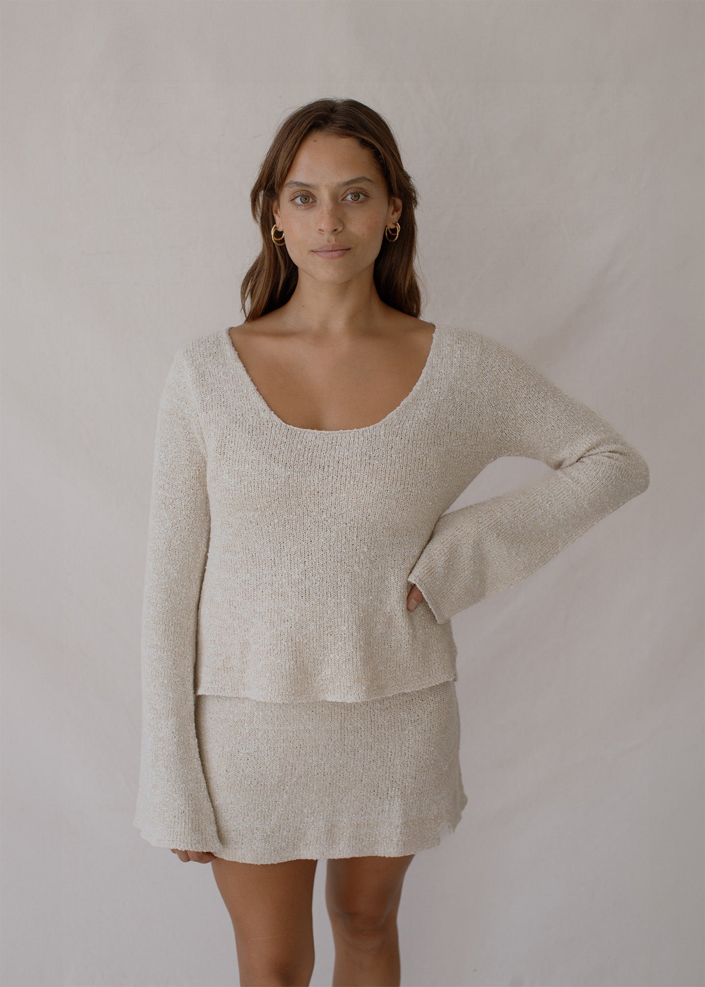 Amber wears size XS/S. Height 160cm (5.2”), Bust 83cm (32.7”), Waist 72cm (28.3”), Hips 87cm (34.2”) | Size XS/S