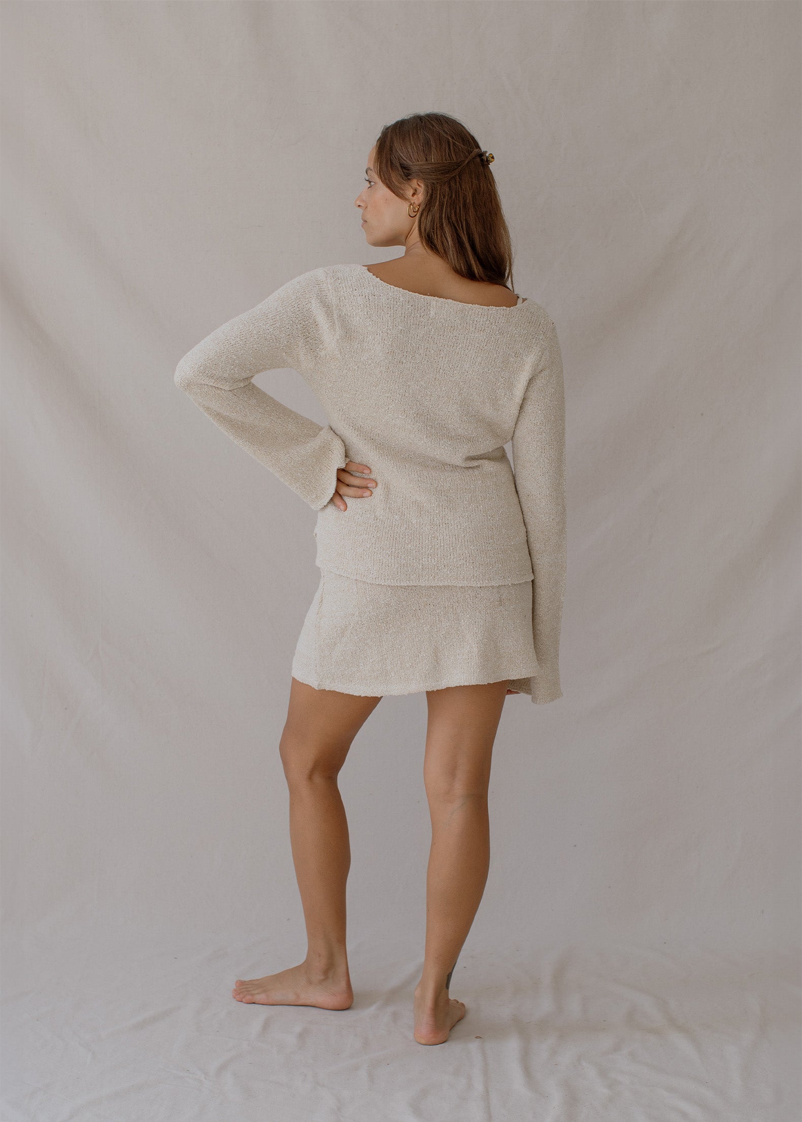 Amber wears size XS/S. Height 160cm (5.2”), Bust 83cm (32.7”), Waist 72cm (28.3”), Hips 87cm (34.2”) | Size XS/S