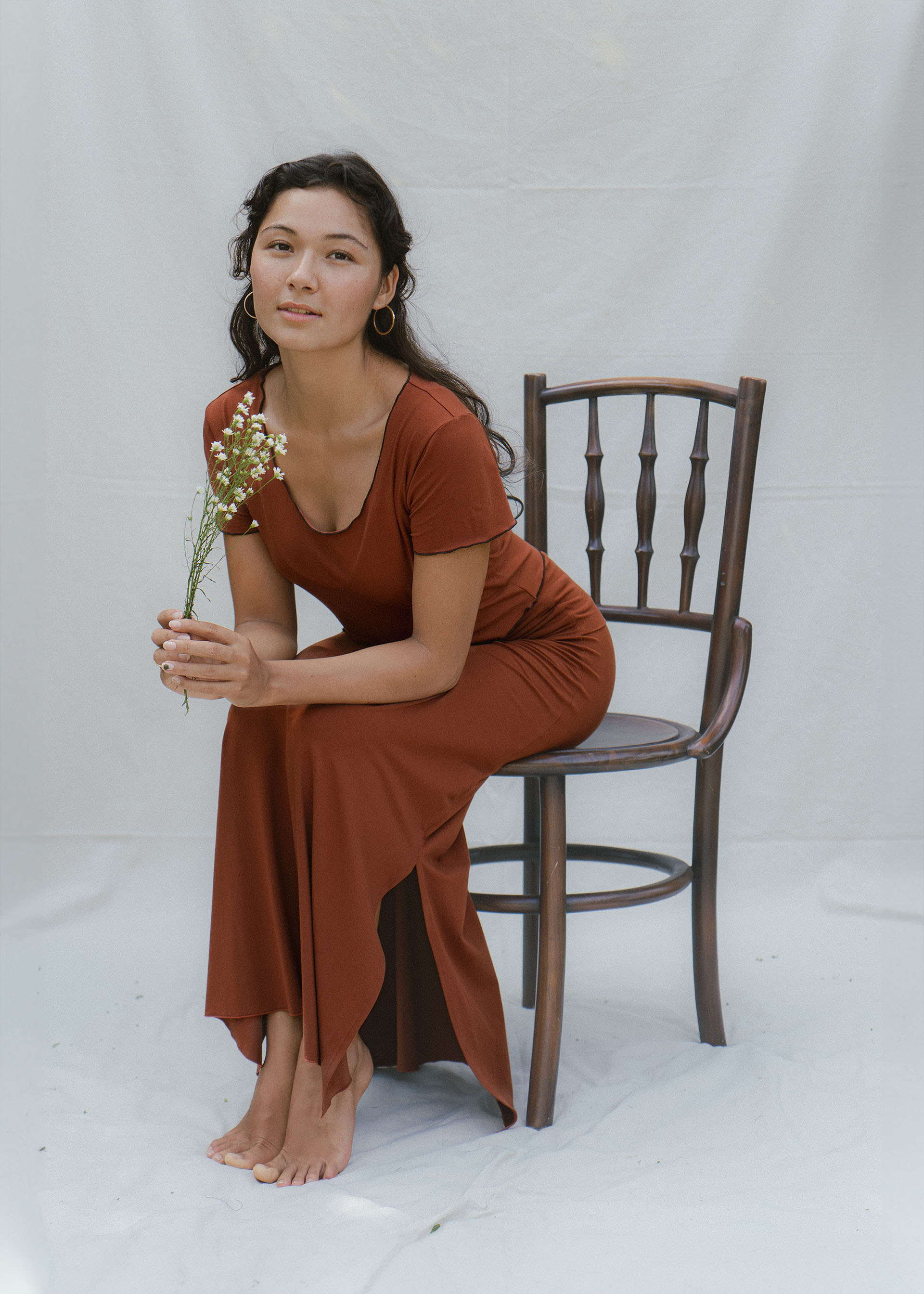 Yuki wears size XXS/XS. She is 163 cm (5.3”) tall, Waist 69cm(27.2”), Hips 75cm(29.5”) | Size XXS/XS