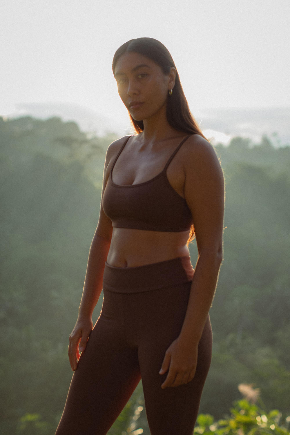 Eva wears size M. Height 174cm (5.7”), Bust 83cm (32.7”), Waist 69cm (27.2”), Hips 96cm (37.8”)  | Size M