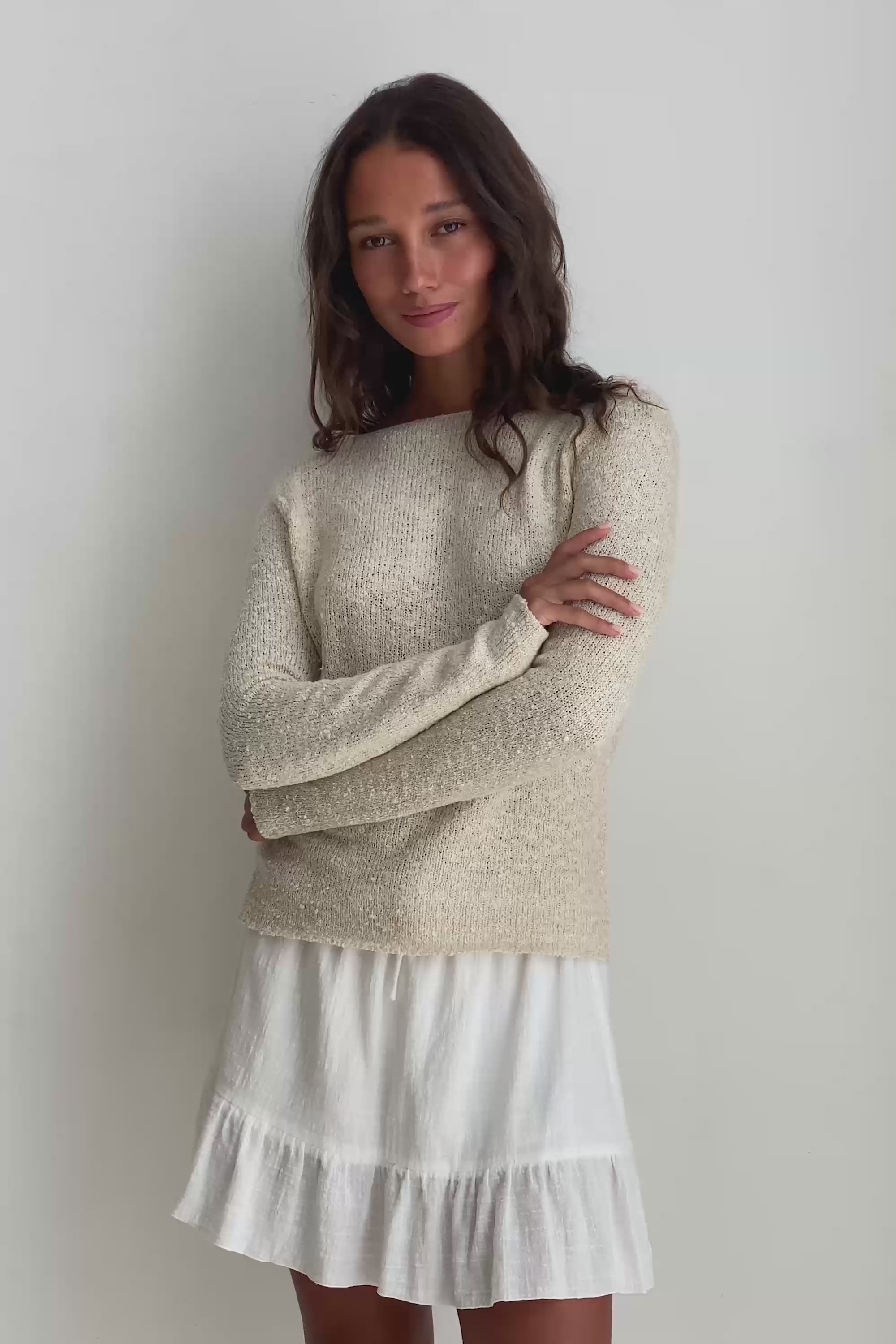 Dakota is wearing XS/S. Bust 79cm (31.1”), Waist 65cm (25.5”), Hips 90cm (35.4”), Height 173cm (5.6”) | Size XS/S