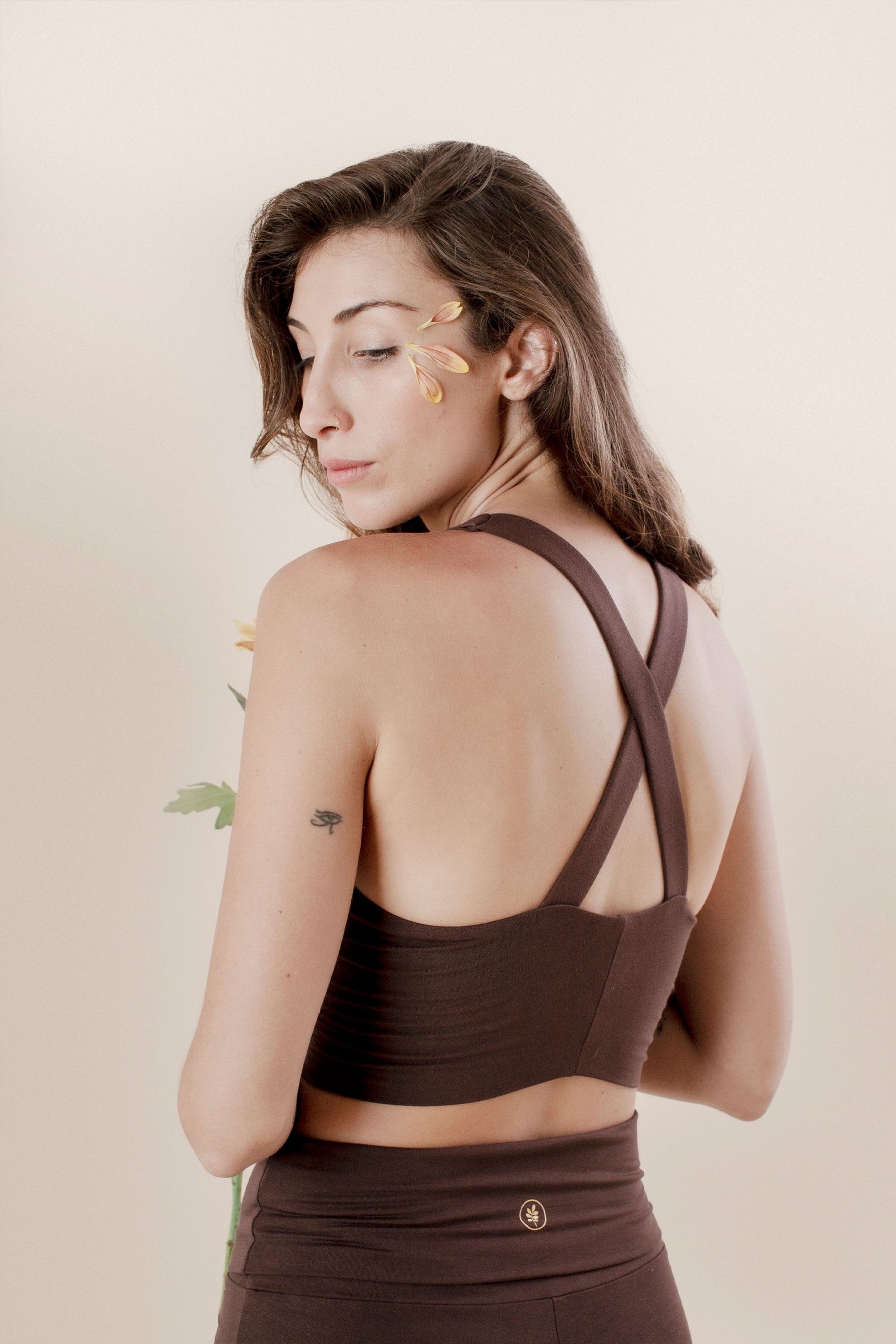 Sol is wearing size S. Height 176cm (5.8”) Bust 85cm (33.5”), Waist 65cm (25.6”) | Size S